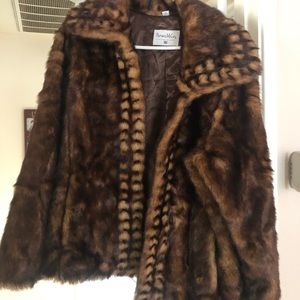Brand new Pamela McCoy Faux Fur Jacket